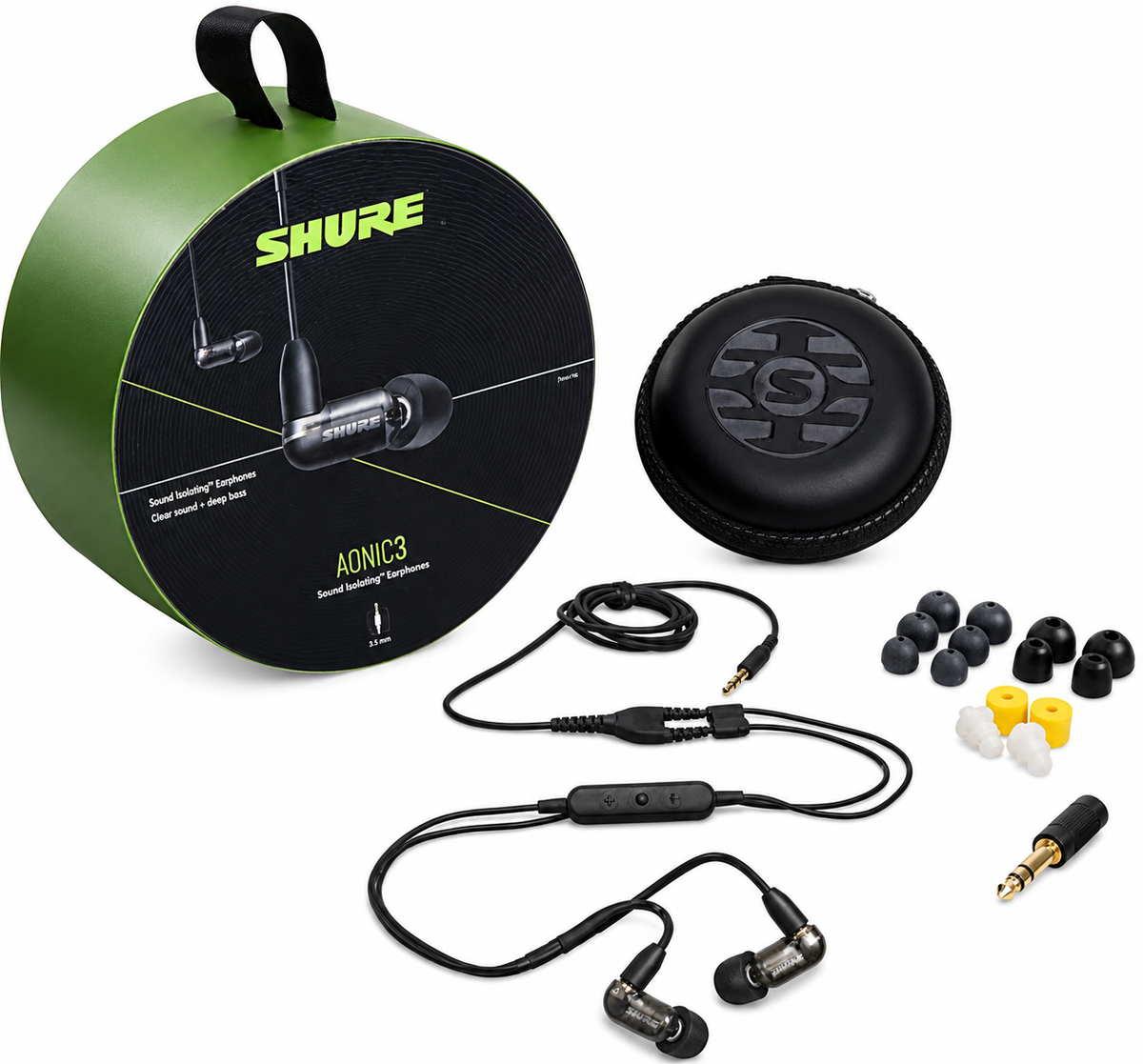 SHURE SE31 BABK + UNI Aonic 3